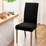 Dining Set: Artiss Dining Chair Covers 6x Slipcovers Spandex Stretch Banquet Wedding Black