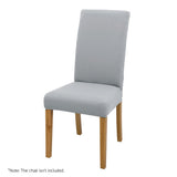 Dining Set: Artiss Dining Chair Covers 6x Slipcovers Spandex Stretch Banquet Wedding Grey