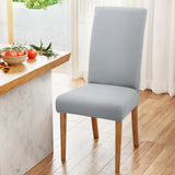Dining Set: Artiss Dining Chair Covers 6x Slipcovers Spandex Stretch Banquet Wedding Grey