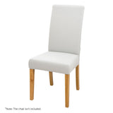 Dining Set: Artiss Dining Chair Covers 6x Slipcovers Spandex Stretch Banquet Wedding White