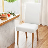 Dining Set: Artiss Dining Chair Covers 6x Slipcovers Spandex Stretch Banquet Wedding White