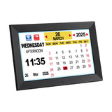Clocks: Artiss 10" Digital Day Clock Alarm Calendar Dementia Date Week Desk Clocks Black