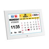Clocks: Artiss 10" Digital Day Clock Alarm Calendar Dementia Date Week Desk Clocks White