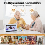 Clocks: Artiss 10" Digital Day Clock Alarm Calendar Dementia Date Week Desk Clocks White