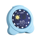 Clocks: Artiss 3.8" Digital Day Clock Calendar Alarm LCD Display Blue