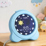 Clocks: Artiss 3.8" Digital Day Clock Calendar Alarm LCD Display Blue