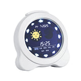 Clocks: Artiss 3.8" Digital Day Clock Calendar Alarm LCD Display White