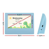 Clocks: Artiss 7" Digital Day Clock Calendar Alarm LCD Children Sleep Trainer Clocks Blue