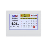 Clocks: Artiss 7" Digital Day Clock Calendar Alarm White