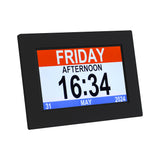 Clocks: Artiss 8" Digital Day Clock Calendar Alarm Black