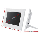 Clocks: Artiss 8" Digital Day Clock Calendar Alarm White