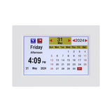 Clocks: Artiss 8" Digital Day Clock Calendar Alarm White