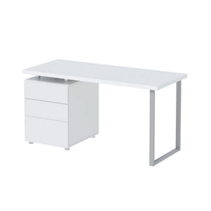 Artiss Computer Desk Drawer White 140CM