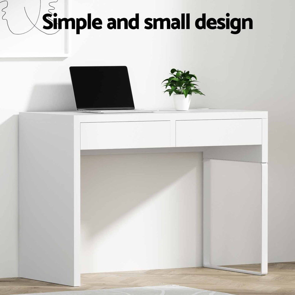 Desks: Artiss Computer Desk Drawer White