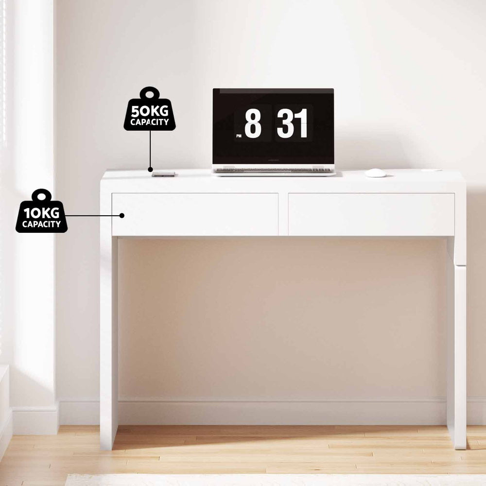 Desks: Artiss Computer Desk Drawer White