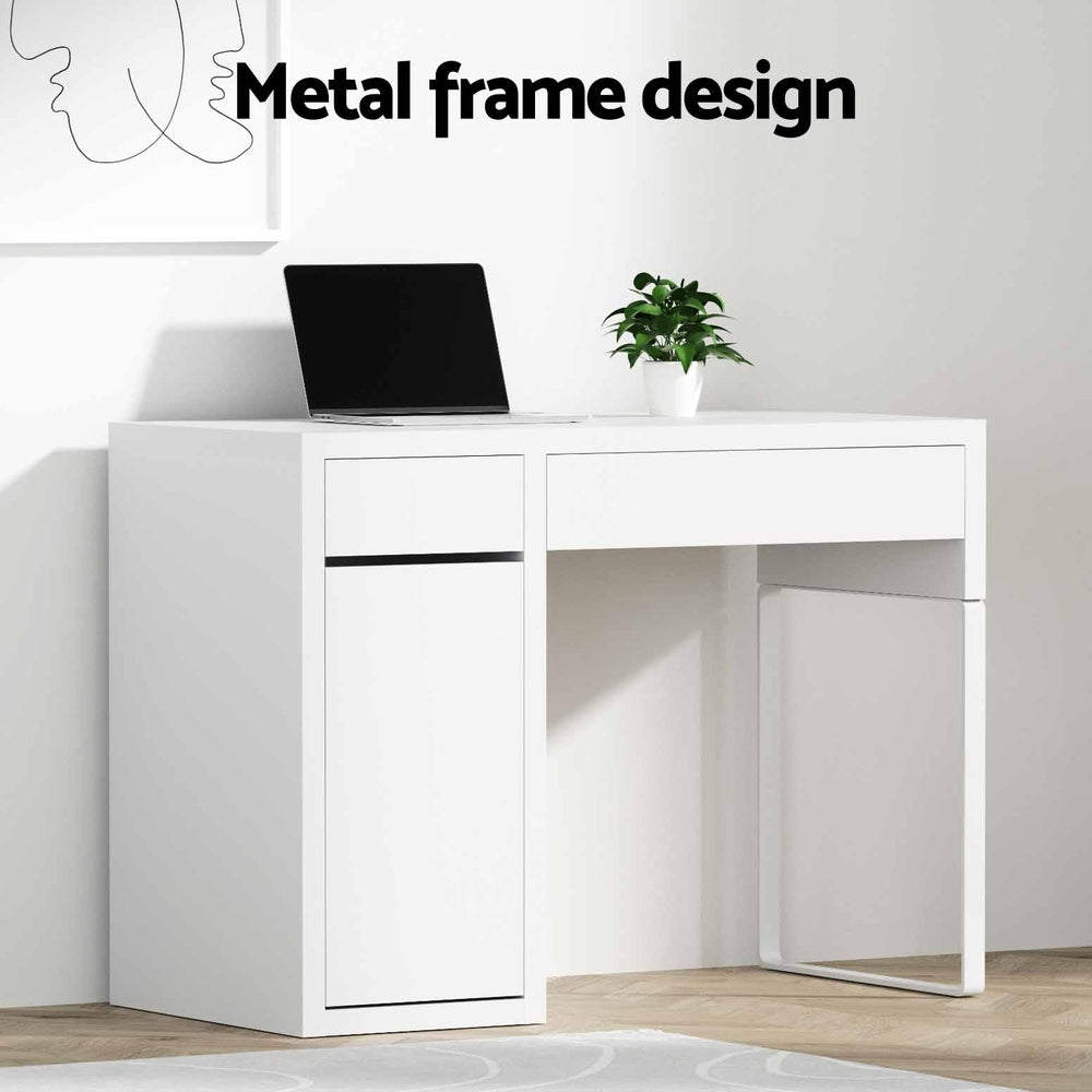 Desks: Artiss Computer Desk Drawer Cabinet White