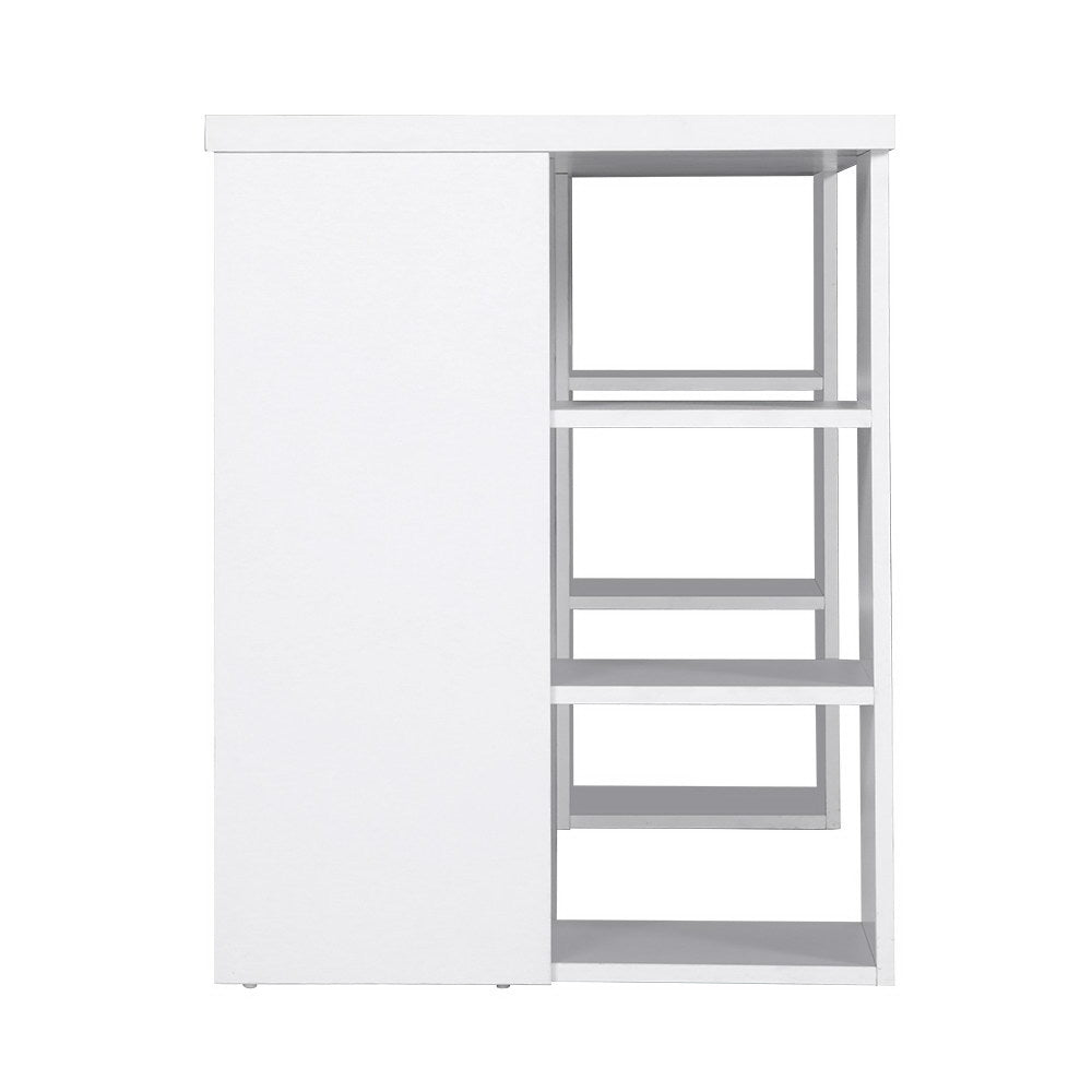 Desks: Artiss Computer Desk Bookshelf White 150CM