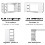 Artiss Computer Desk Bookshelf White 150CM