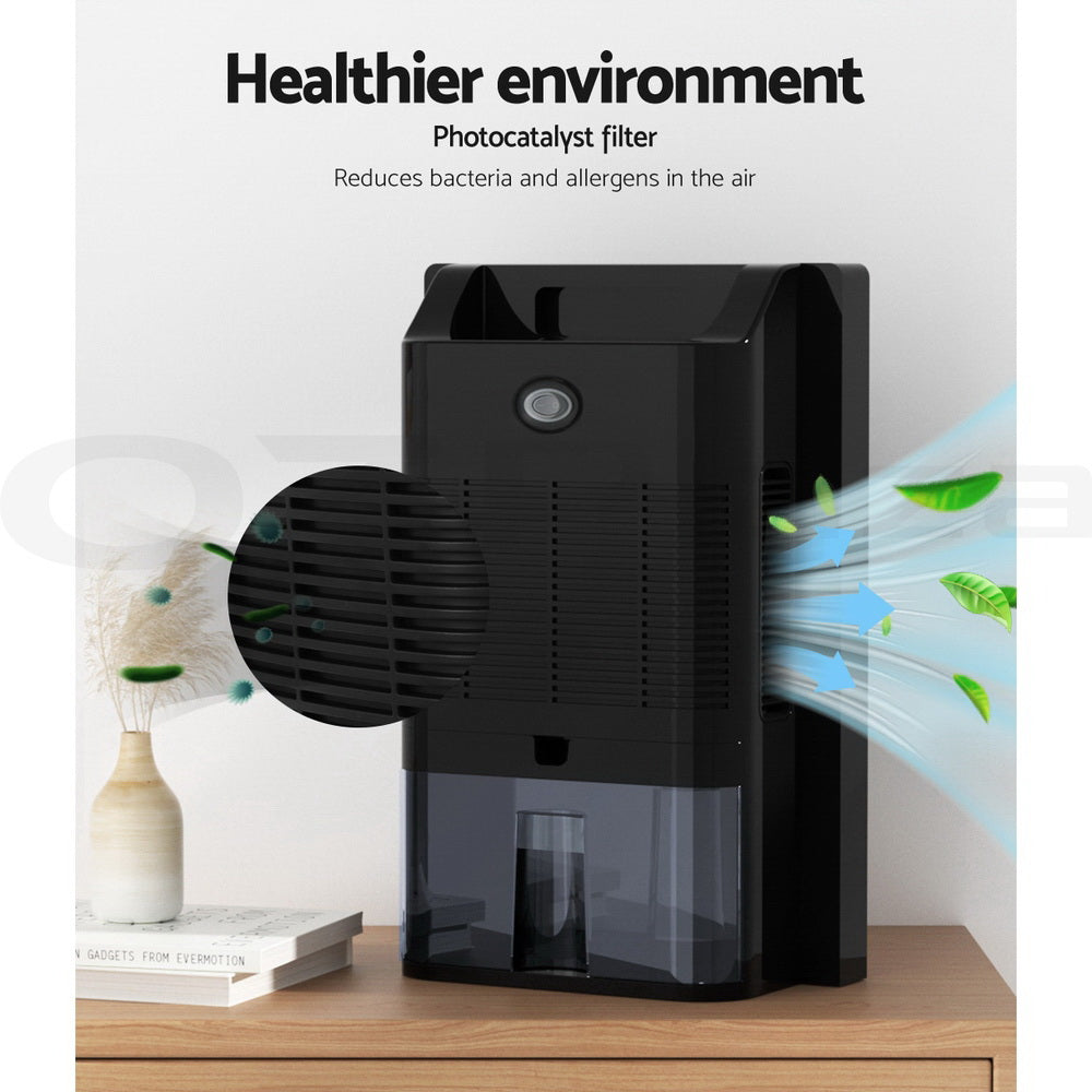 Dehumidifiers: Devanti Dehumidifier 2L Air Purifier Black