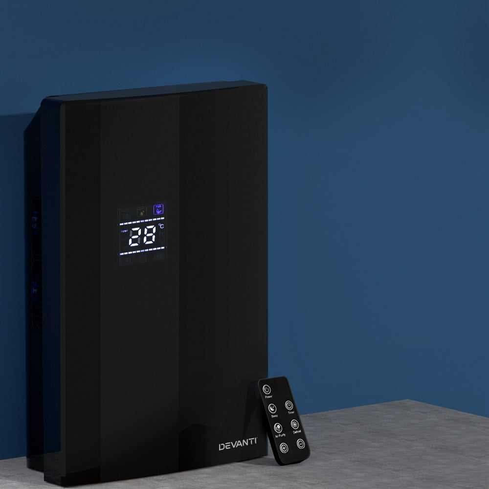 Dehumidifiers: Devanti Dehumidifier 2L Air Purifier Black