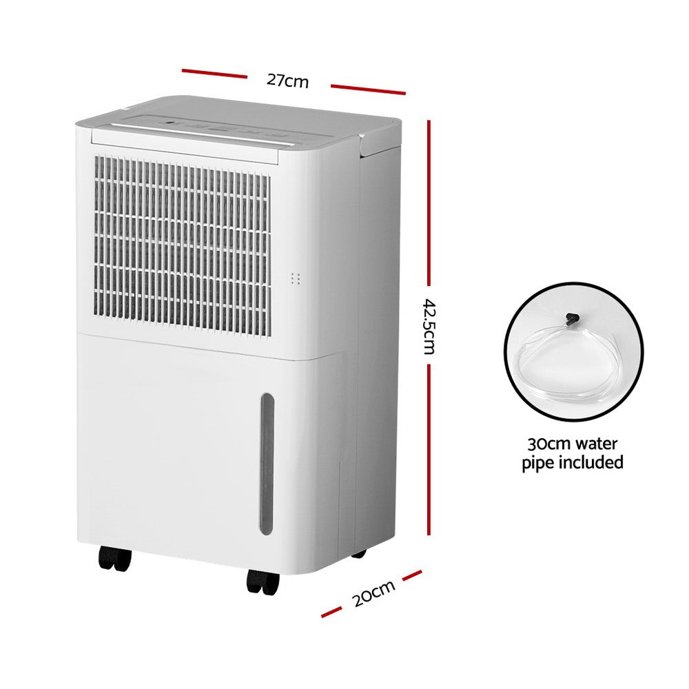 Dehumidifiers: Devanti Dehumidifier 12L Air Purifier White
