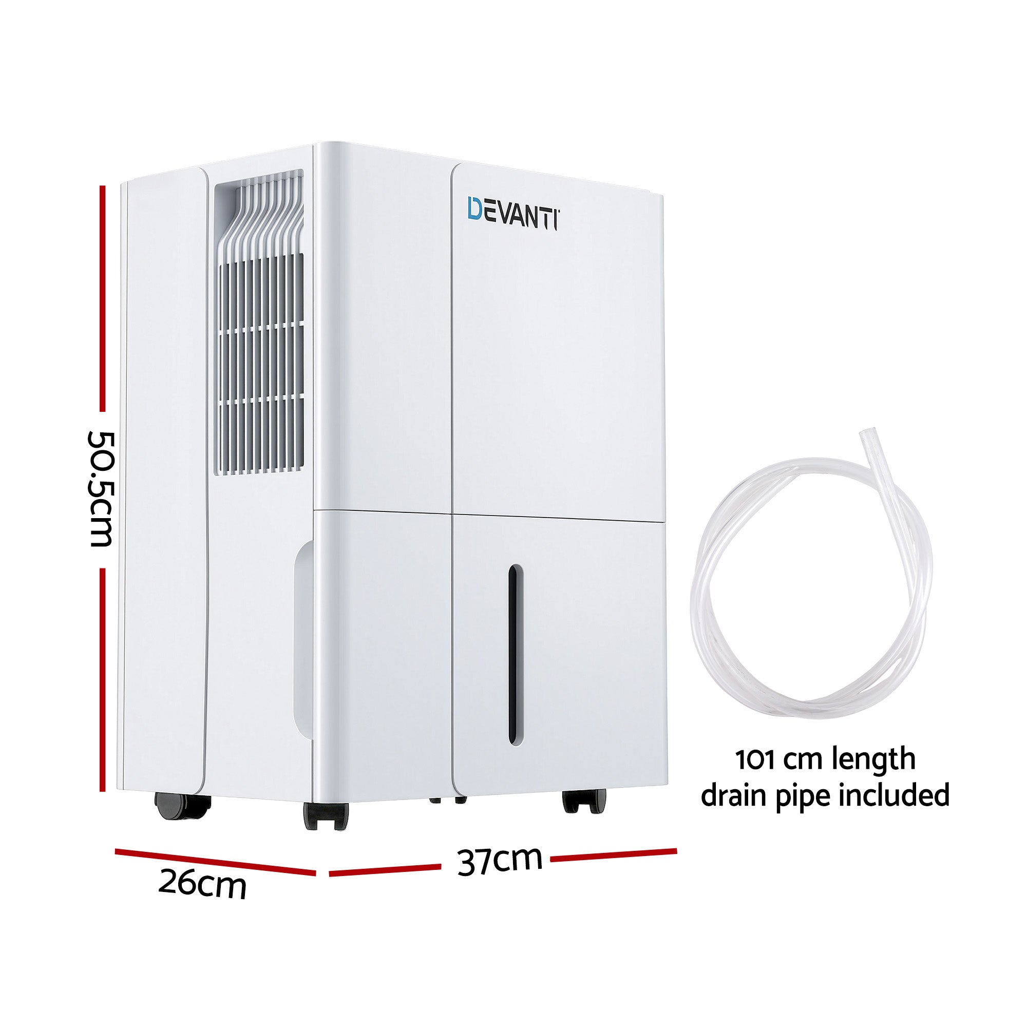 Dehumidifiers: Devanti 30L/Day Dehumidifier Home Air Dryer Mould Moisture 4.7L Tank