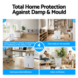 Dehumidifiers: Devanti 30L/Day Dehumidifier Home Air Dryer Mould Moisture 4.7L Tank