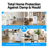 Dehumidifiers: Devanti 50L/Day Dehumidifier Home Air Dryer Mould Moisture 8.5L Tank
