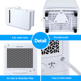 Dehumidifiers: Devanti 50L/Day Dehumidifier Home Air Dryer Mould Moisture 8.5L Tank