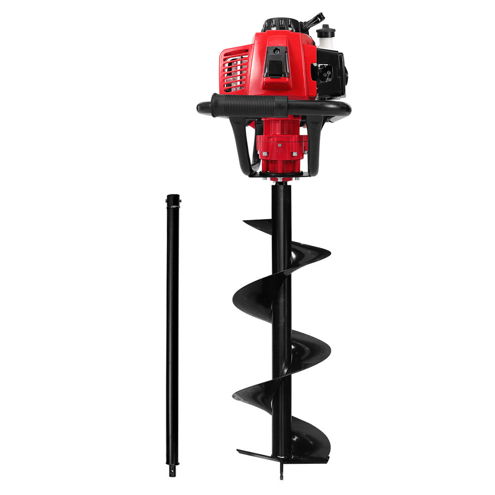 Outdoor Power Equipment: Giantz Post Hole Digger 300mm Petrol Drill Extension Auger Bits