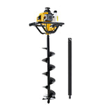 Outdoor Power Equipment: Giantz Post Hole Digger 200mm Petrol Drill Auger Extension Bits