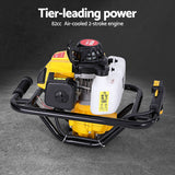 Outdoor Power Equipment: Giantz Post Hole Digger 300mm Petrol Drill Auger Extension Bits