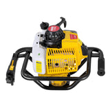 Outdoor Power Equipment: Giantz Post Hole Digger Motor Only Petrol Engine Yellow