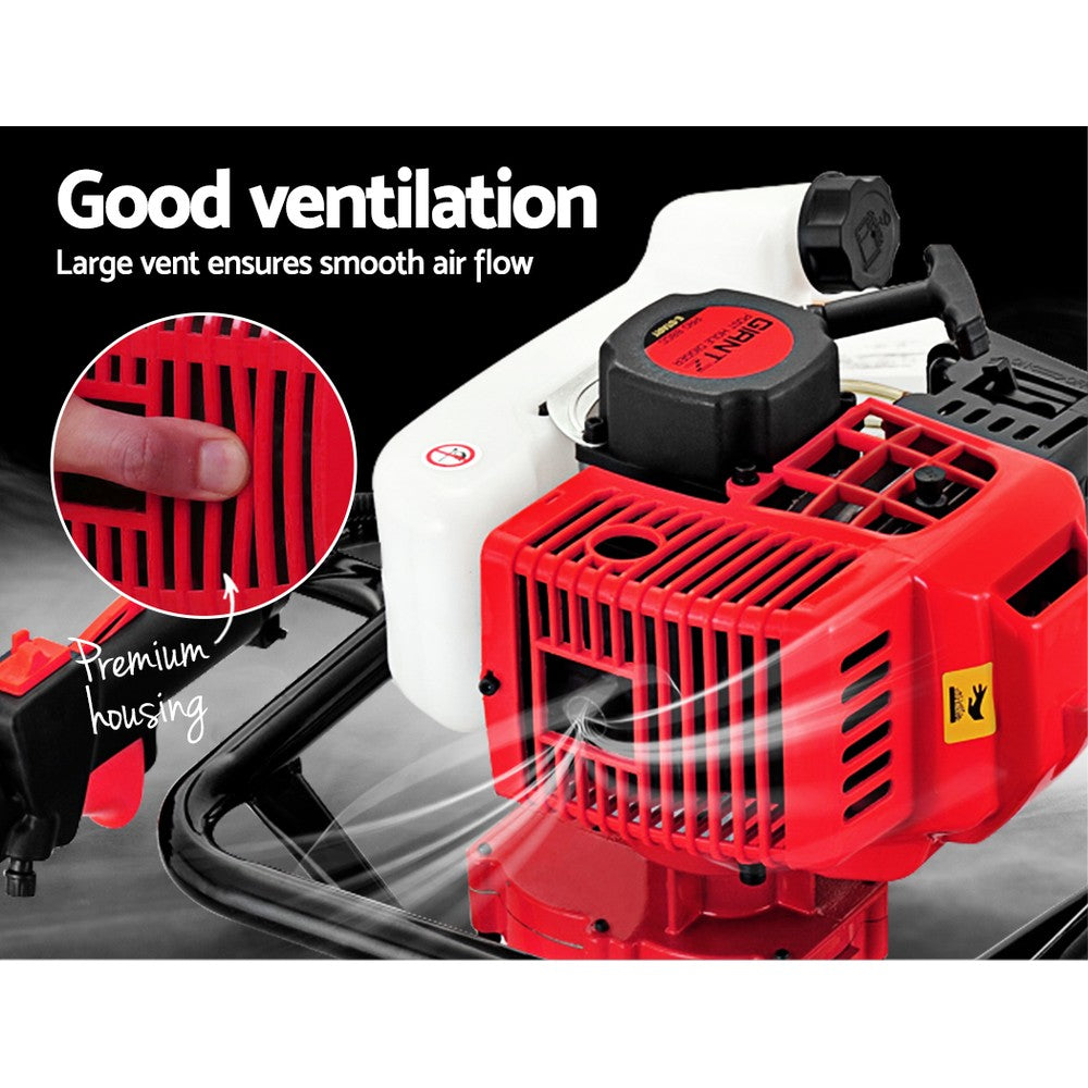 Outdoor Power Equipment: Giantz Post Hole Digger Motor Only Petrol Engine Red