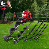 Giantz Post Hole Diggers 92CC Petrol Digger Extension Auger Bits