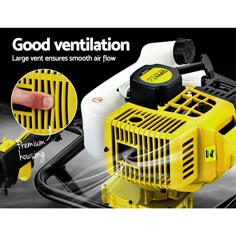 Outdoor Power Equipment: Giantz Post Hole Digger Motor Only Petrol Engine Yellow