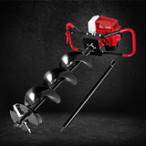 Outdoor Power Equipment: Giantz Post Hole Digger 200mm Petrol Drill Extension Auger Bits
