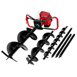 Outdoor Power Equipment: Giantz Post Hole Digger Petrol Motor Drill Extension Auger Bits Kits