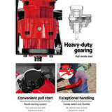 Outdoor Power Equipment: Giantz Post Hole Digger Petrol Motor Drill Extension Auger Bits Kits