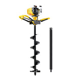 Drill & Screwdriver Accessories: Giantz 74CC Post Hole Digger 200mm Petrol Drill Auger Extension Bits