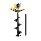 Drill & Screwdriver Accessories: Giantz 74CC Post Hole Digger 300mm Petrol Drill Auger Extension Bits