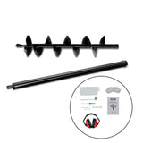 Outdoor Power Equipment: Giantz Post Hole Digger 200mm Petrol Drill Extension Bits Auger