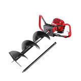 Outdoor Power Equipment: Giantz Post Hole Digger 300mm Petrol Drill Extension Bits Auger