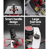 Outdoor Power Equipment: Giantz Petrol Post Hole Digger Extension Auger Bits Kit