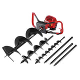 Outdoor Power Equipment: Giantz Petrol Post Hole Digger Extension Auger Bits Kit
