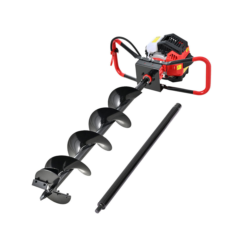 Drill & Screwdriver Accessories: Giantz Post Hole Digger 200mm Petrol Drill Auger Extension Bits