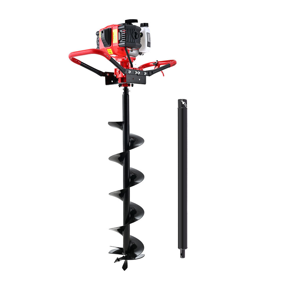 Drill & Screwdriver Accessories: Giantz Post Hole Digger 200mm Petrol Drill Auger Extension Bits
