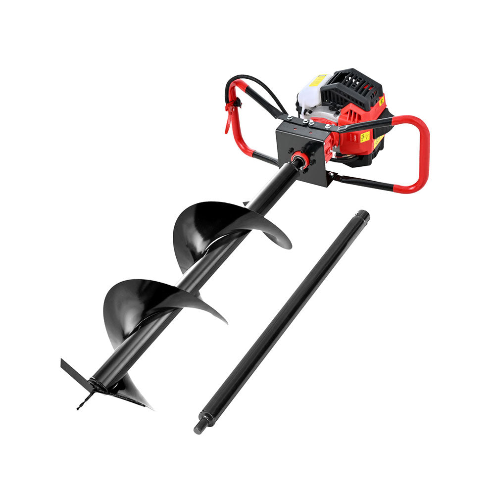 Drill & Screwdriver Accessories: Giantz Post Hole Digger 300mm Petrol Drill Auger Extension Bits