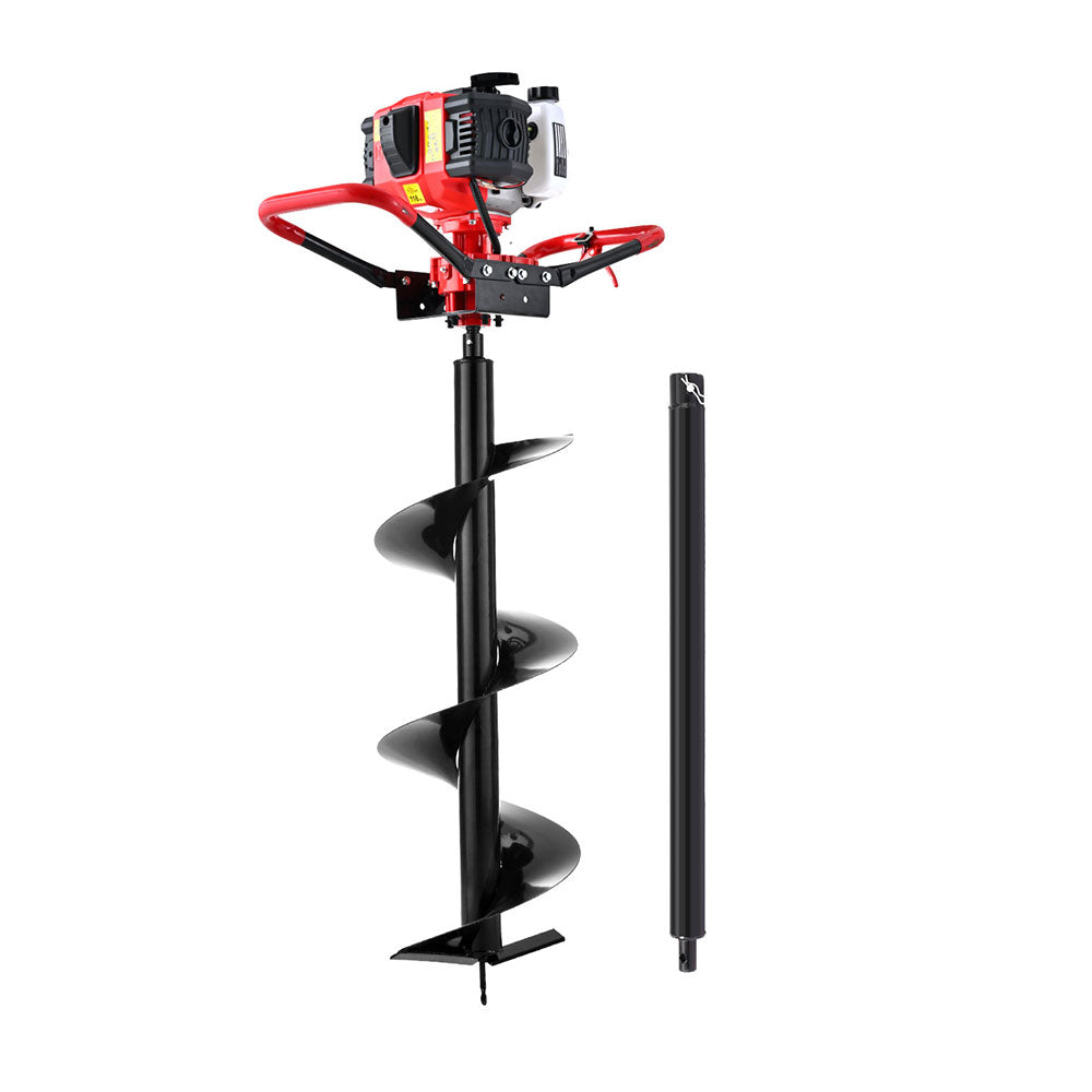 Drill & Screwdriver Accessories: Giantz Post Hole Digger 300mm Petrol Drill Auger Extension Bits
