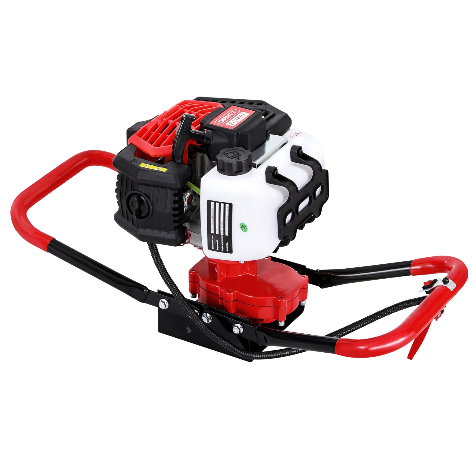 Outdoor Power Equipment: Giantz Post Hole Digger Motor Only Petrol Engine Red